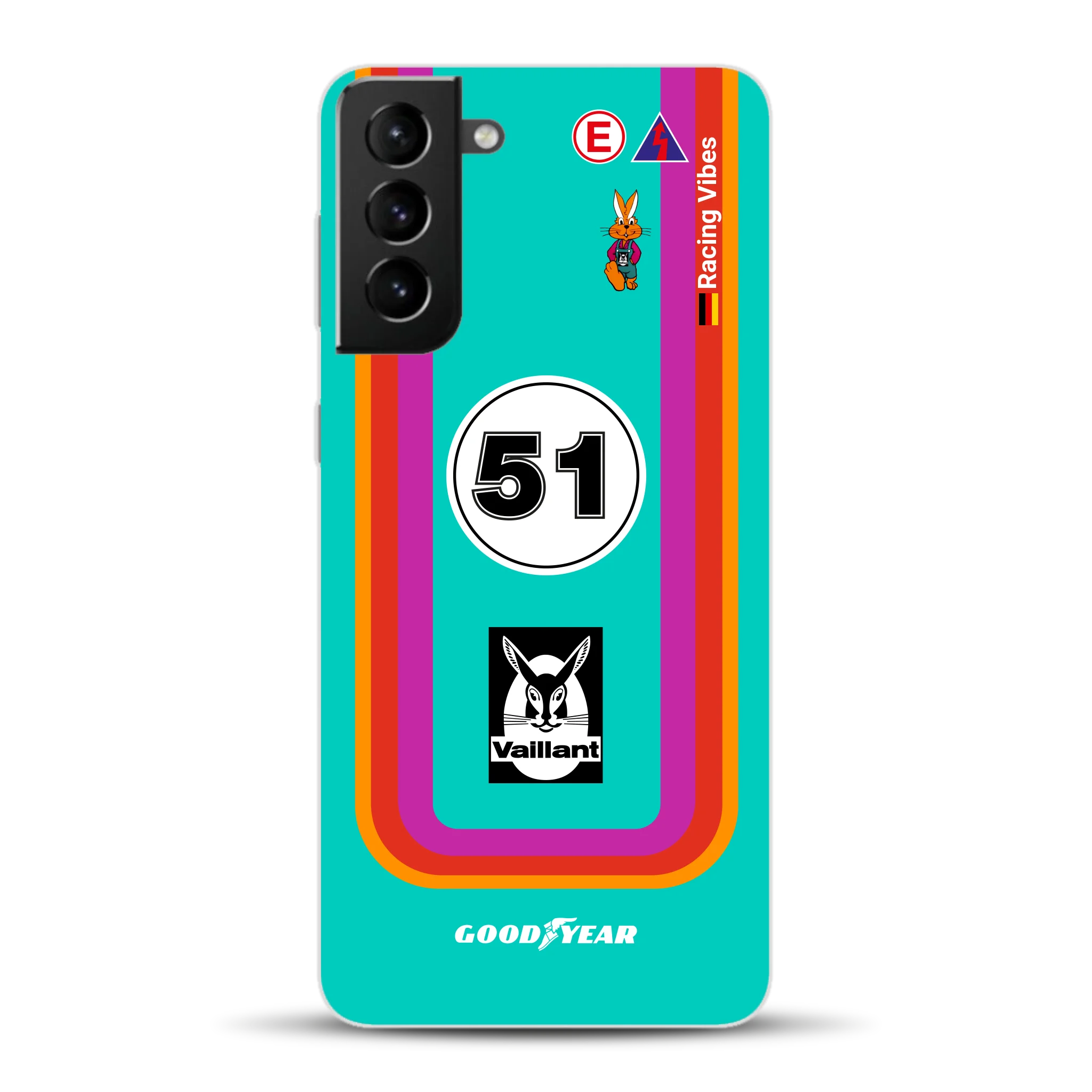 Porsche 935 K3 Vaillant Kremer Racing 1977 Livery - Custodia per cellulare personalizzata per Samsung
