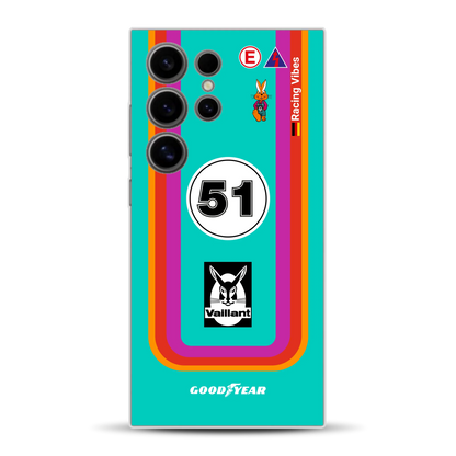 Porsche 935 K3 Vaillant Kremer Racing 1977 Livery - Custodia per cellulare personalizzata per Samsung