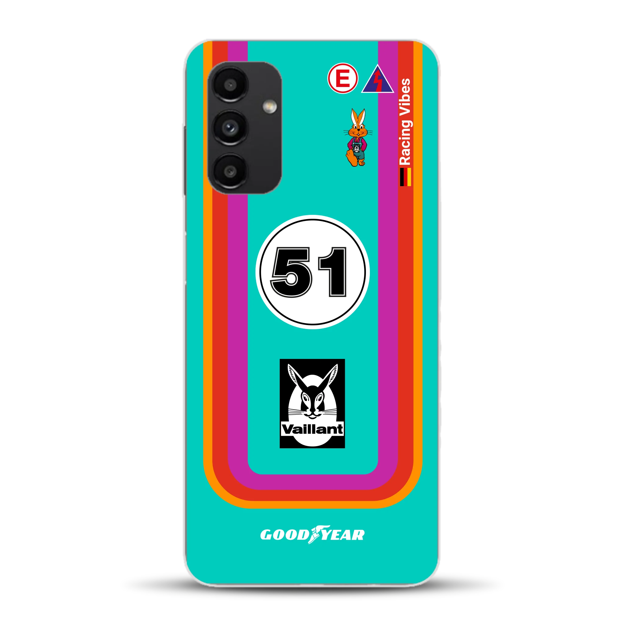 Porsche 935 K3 Vaillant Kremer Racing 1977 Livery - Custodia per cellulare personalizzata per Samsung