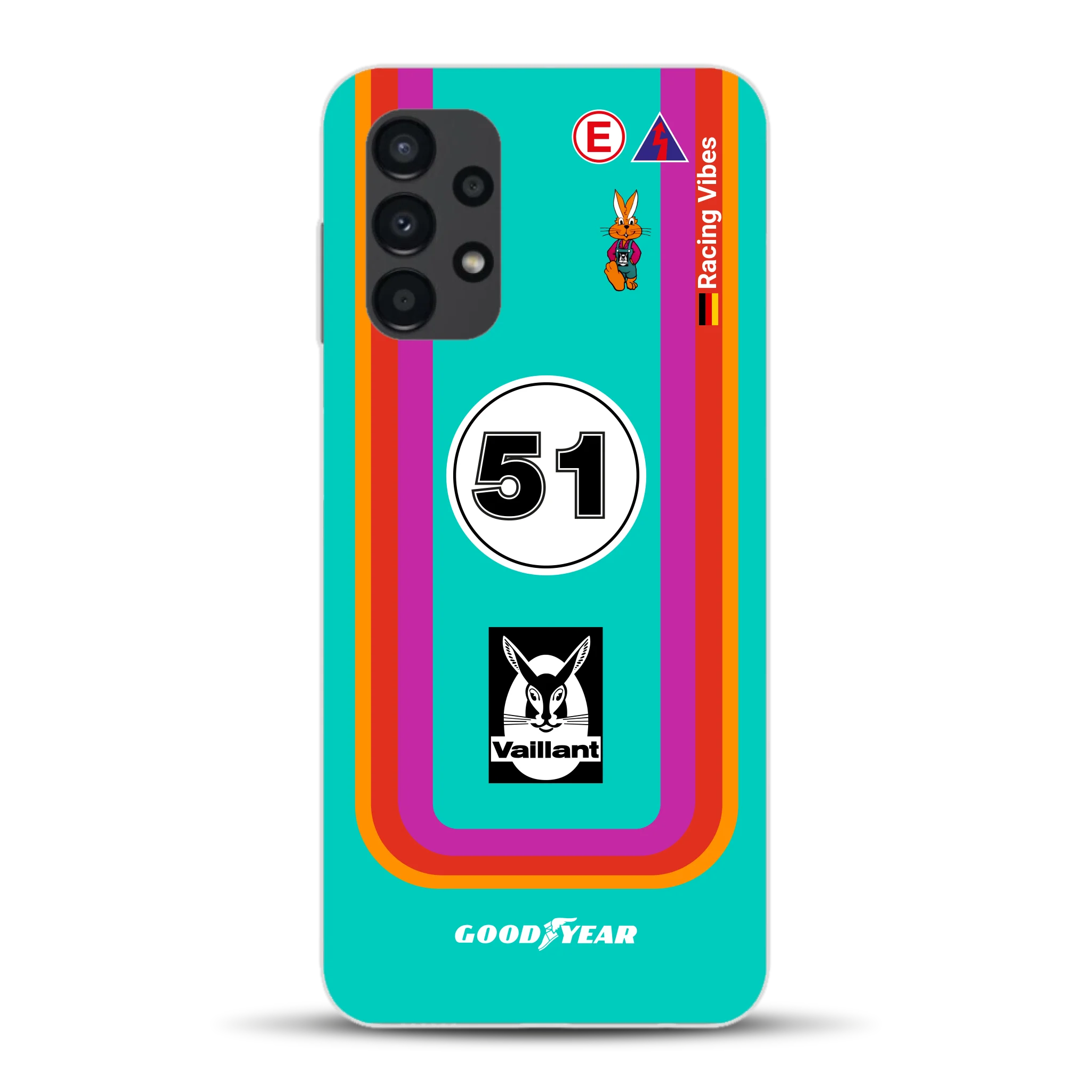 Porsche 935 K3 Vaillant Kremer Racing 1977 Livery - Custodia per cellulare personalizzata per Samsung