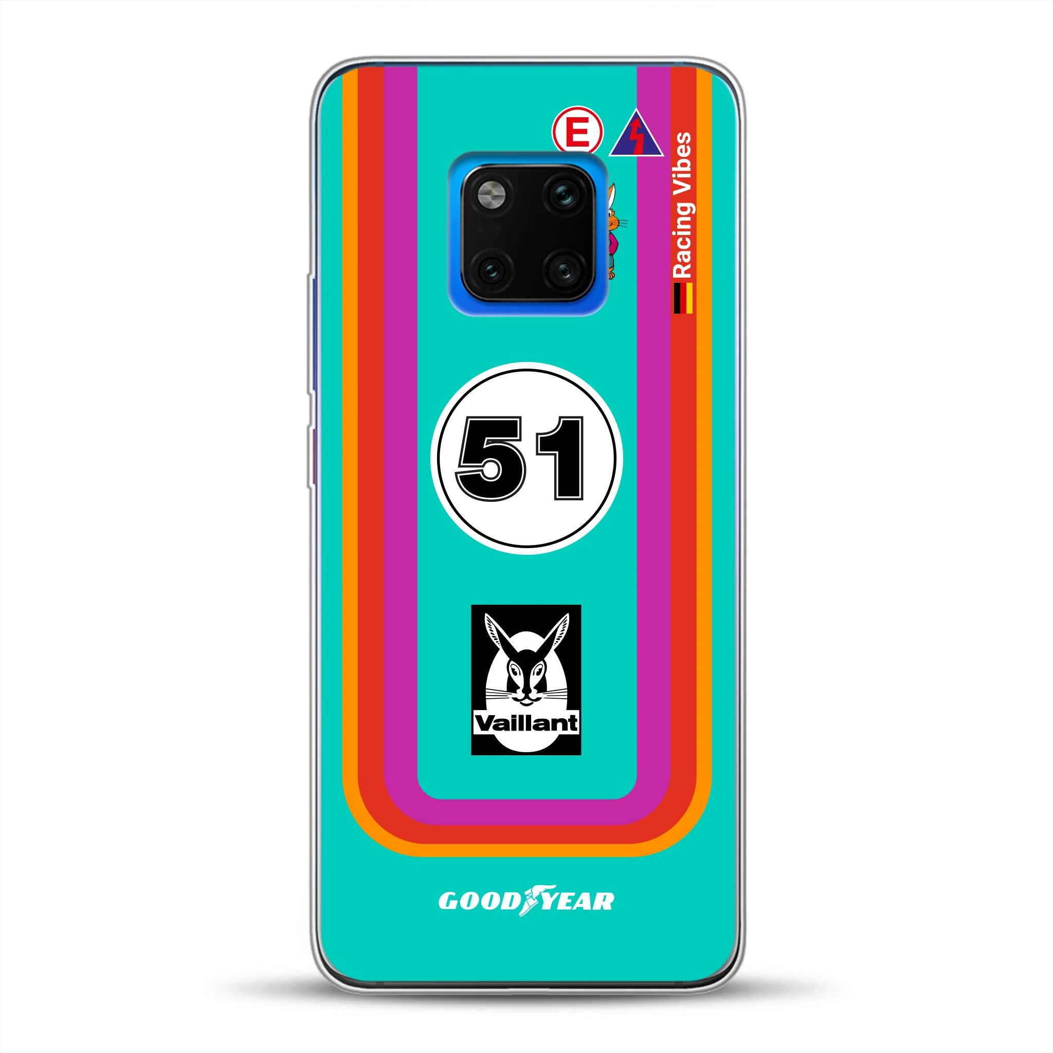 Porsche 935 K3 Vaillant Kremer Racing 1977 Livery - Custodia per cellulare personalizzata per Huawei