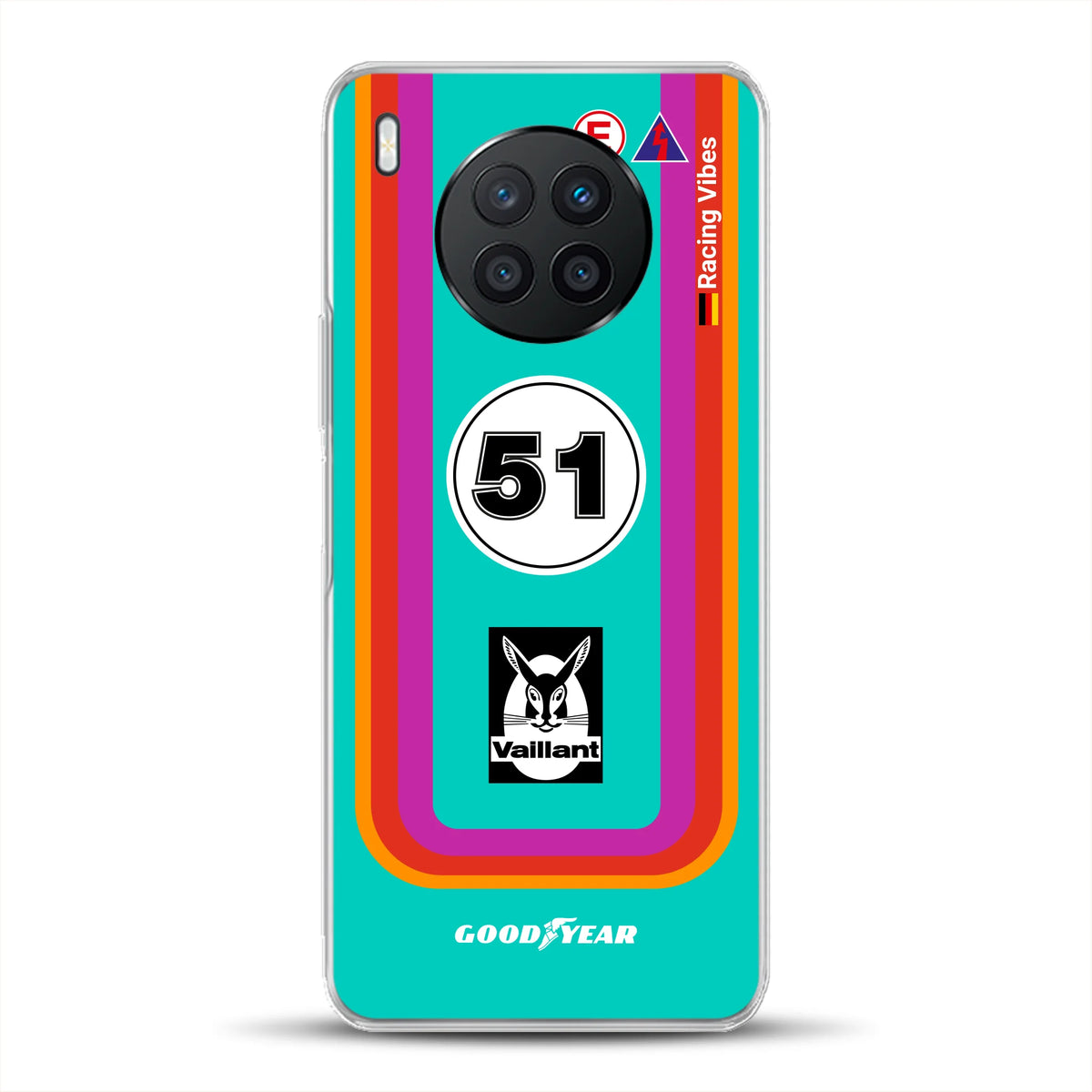 Porsche 935 K3 Vaillant Kremer Racing 1977 Livery - Custodia per cellulare personalizzata per Huawei