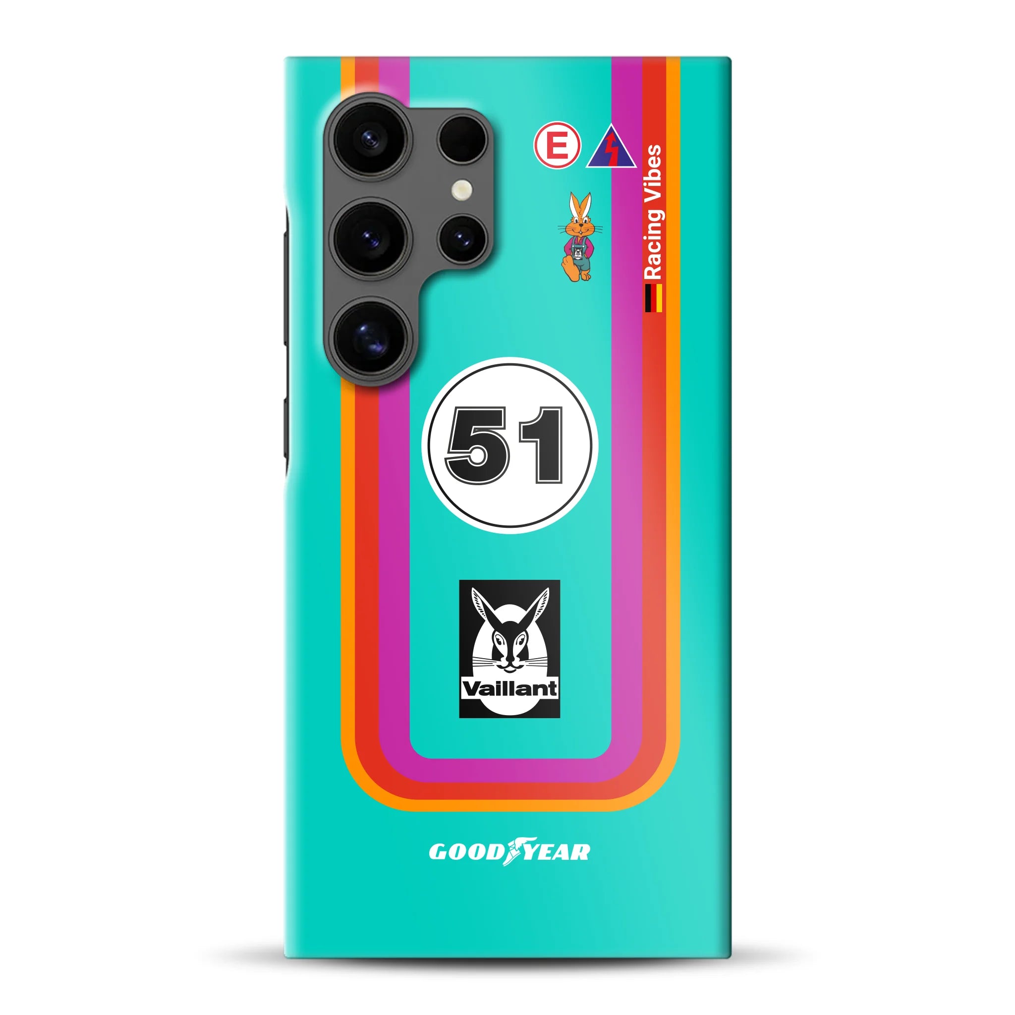 Porsche 935 K3 Vaillant Kremer Racing 1977 Livery - Individuelle Hardcase Hülle für Samsung