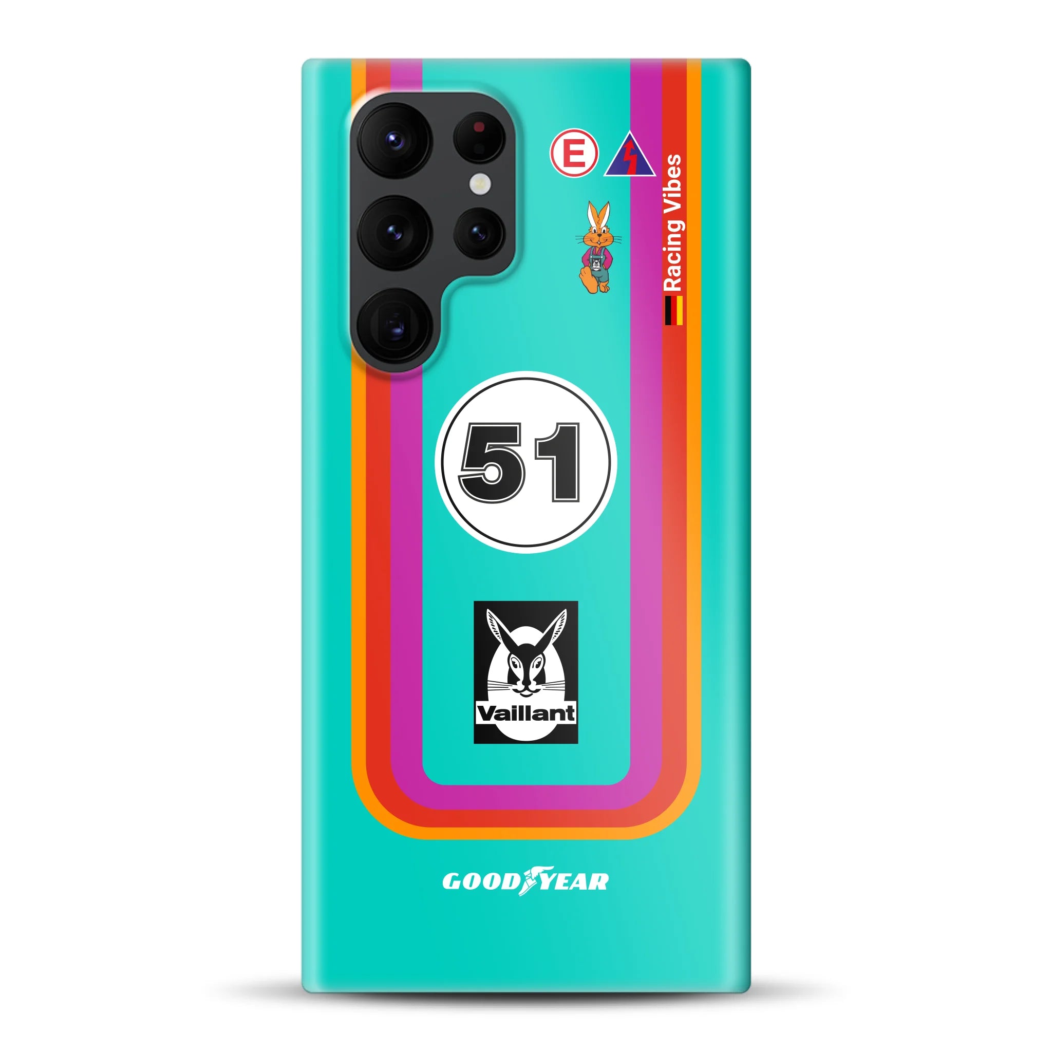Porsche 935 K3 Vaillant Kremer Racing 1977 Livery - Individuelle Hardcase Hülle für Samsung