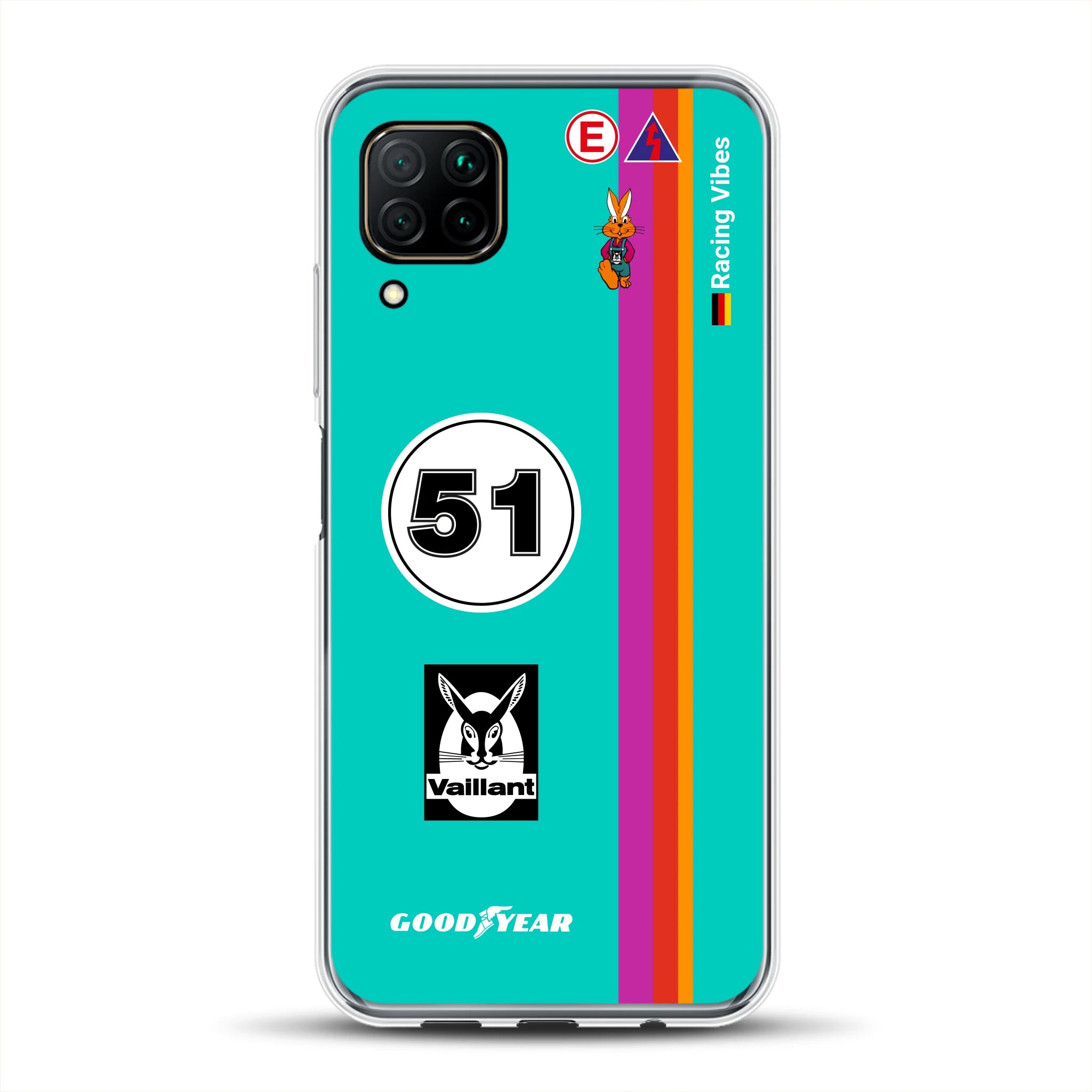 Porsche 935 K3 Vaillant Kremer Racing 1977 Livery - Custodia per cellulare personalizzata per Huawei