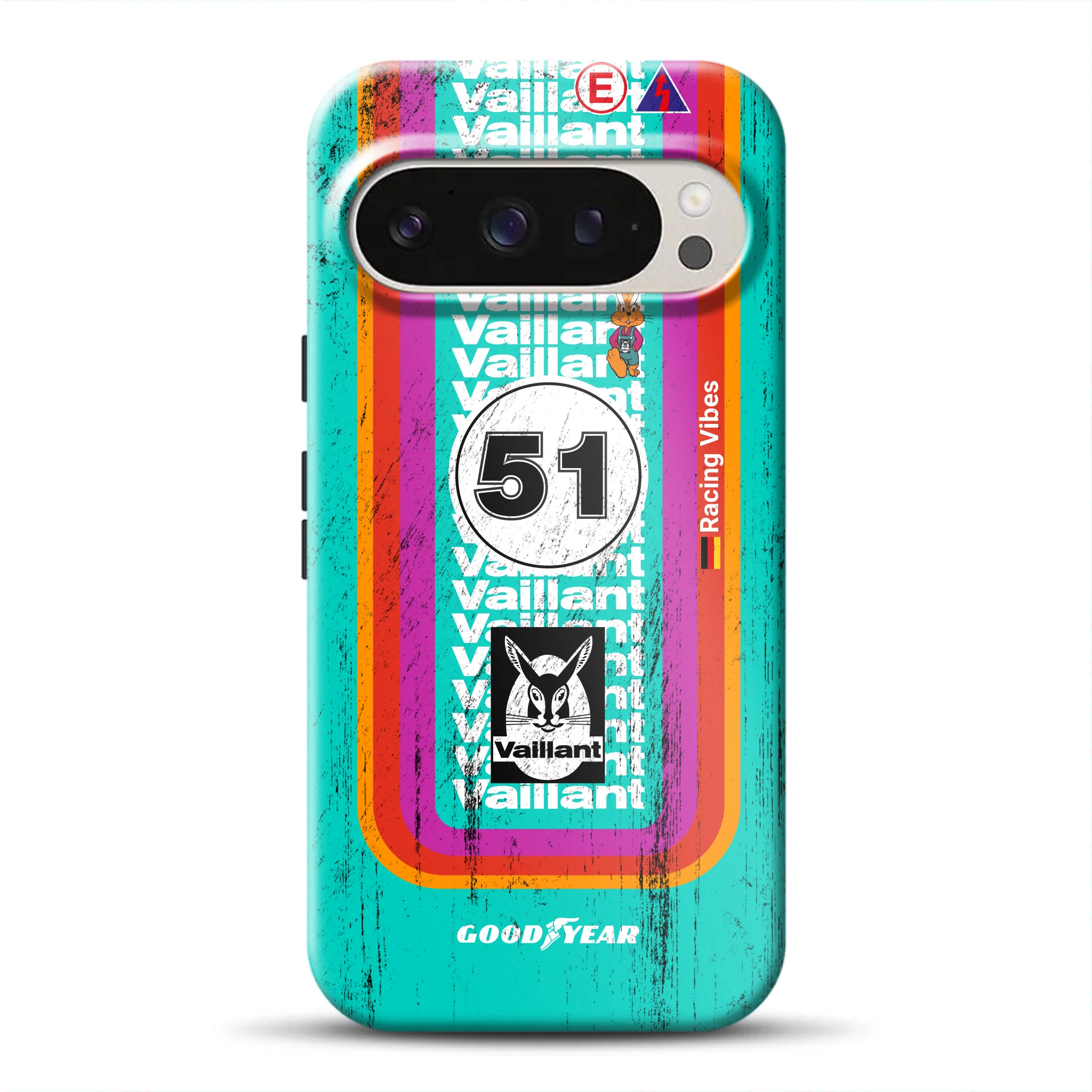 Porsche 935 K3 Vaillant Kremer Racing 1977 Livery – Individuelle Premium Hülle für Google