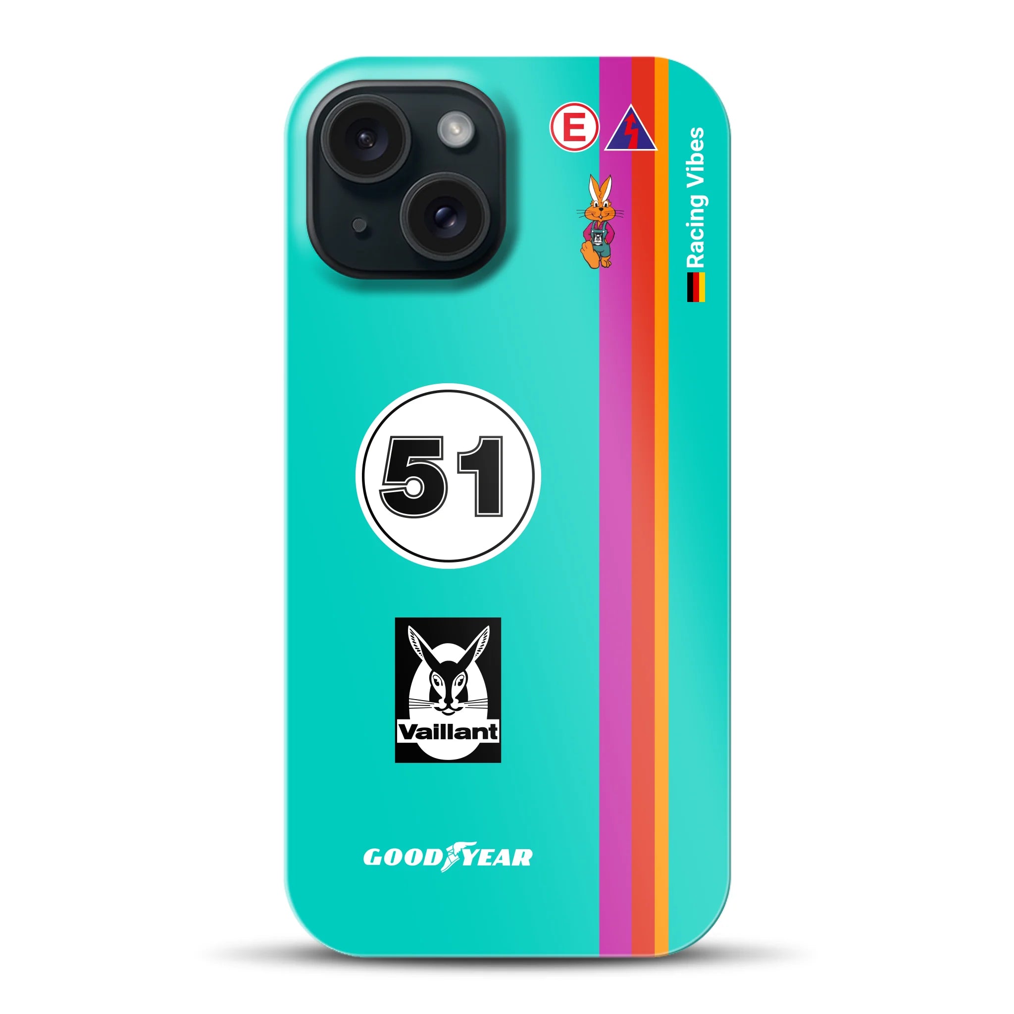 Porsche 935 K3 Vaillant Kremer Racing 1977 Livery - Custodia rigida per iPhone