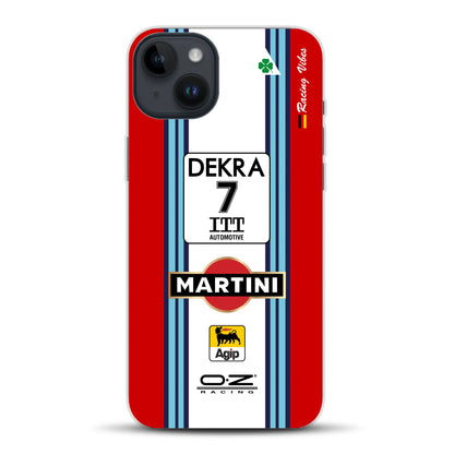 155 V6 TI #7 Nannini Alfa Corse DTM 1995 Livery - Individuelle Handyhülle für iPhone