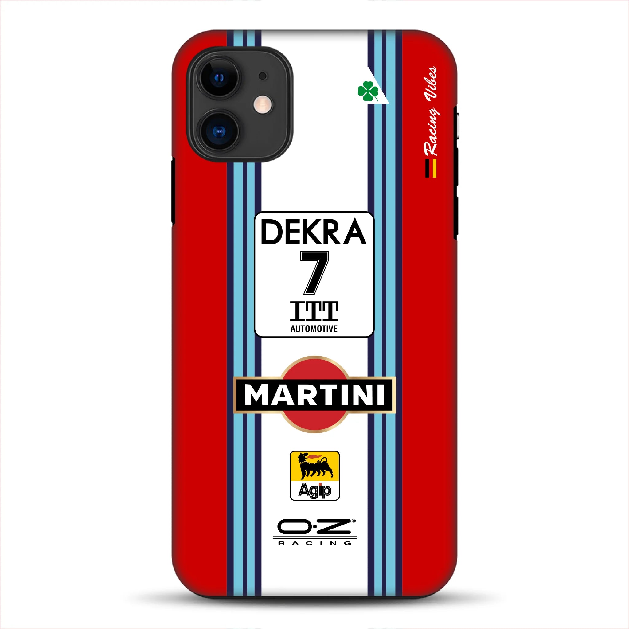 155 V6 TI #7 Nannini Alfa Corse DTM 1995 Livery – Custodia premium personalizzata per iPhone