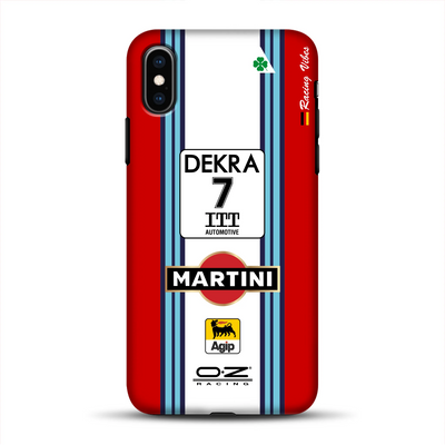 155 V6 TI #7 Nannini Alfa Corse DTM 1995 Livery - Individuelle Premium Hülle für iPhone