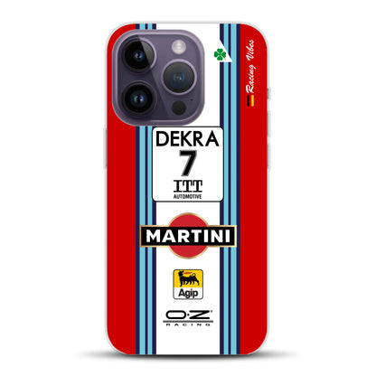 155 V6 TI #7 Nannini Alfa Corse DTM 1995 Livery - Individuelle Handyhülle für iPhone
