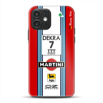 155 V6 TI #7 Nannini Alfa Corse DTM 1995 Livery - Individuelle Premium Hülle für iPhone
