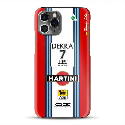 155 V6 TI #7 Nannini Alfa Corse DTM 1995 Livery -  Custodia rigida per iPhone