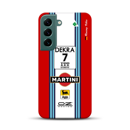 155 V6 TI #7 Nannini Alfa Corse DTM 1995 Livery – Custodia premium personalizzata per Samsung