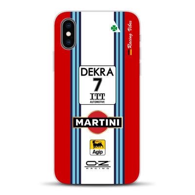 155 V6 TI #7 Nannini Alfa Corse DTM 1995 Livery - Custom phone case for iPhone