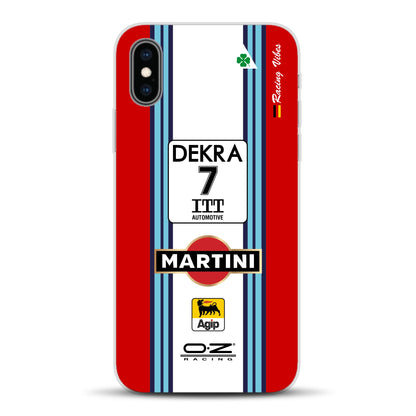 155 V6 TI #7 Nannini Alfa Corse DTM 1995 Livery - Individuelle Handyhülle für iPhone