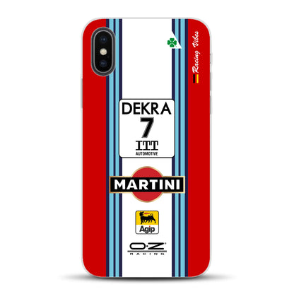 155 V6 TI #7 Nannini Alfa Corse DTM 1995 Livery - Individuelle Handyhülle für iPhone