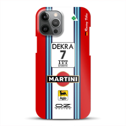 155 V6 TI #7 Nannini Alfa Corse DTM 1995 Livery -  Custodia rigida per iPhone
