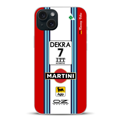 155 V6 TI #7 Nannini Alfa Corse DTM 1995 Livery - Individuelle Handyhülle für iPhone