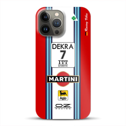 155 V6 TI #7 Nannini Alfa Corse DTM 1995 Livery -  Custodia rigida per iPhone
