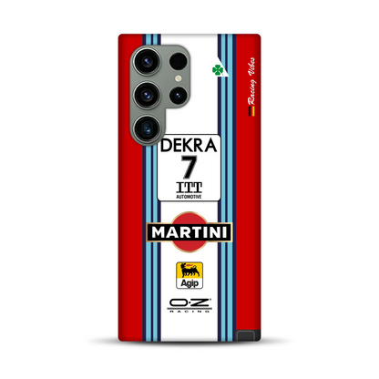 155 V6 TI #7 Nannini Alfa Corse DTM 1995 Livery – Custodia premium personalizzata per Samsung