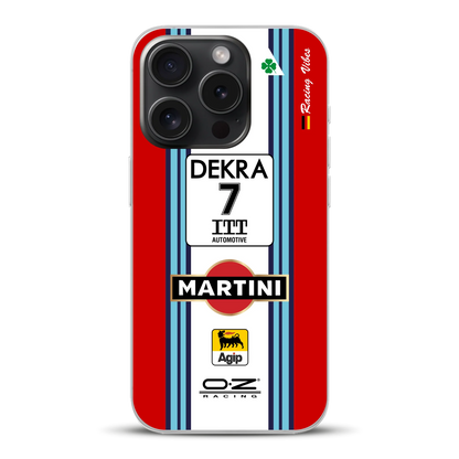 155 V6 TI #7 Nannini Alfa Corse DTM 1995 Livery - Individuelle Handyhülle für iPhone