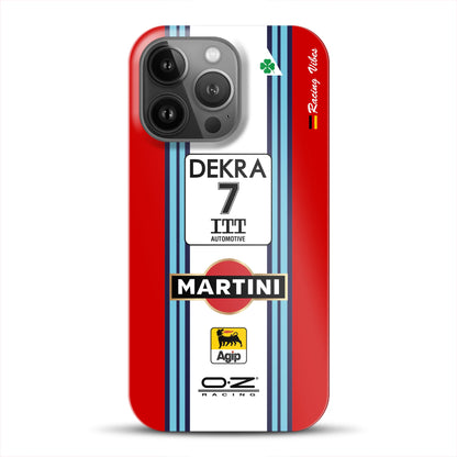 155 V6 TI #7 Nannini Alfa Corse DTM 1995 Livery -  Custodia rigida per iPhone