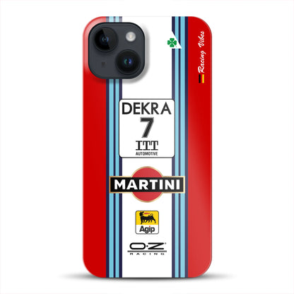 155 V6 TI #7 Nannini Alfa Corse DTM 1995 Livery -  Custodia rigida per iPhone