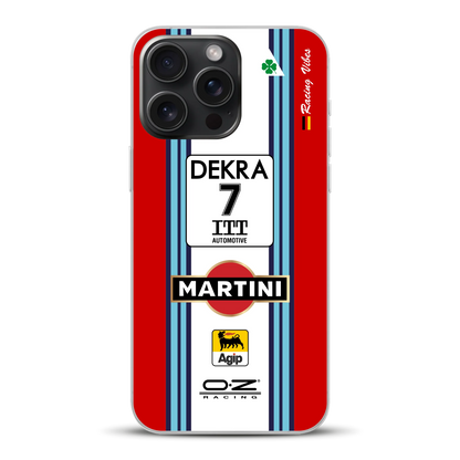155 V6 TI #7 Nannini Alfa Corse DTM 1995 Livery - Individuelle Handyhülle für iPhone