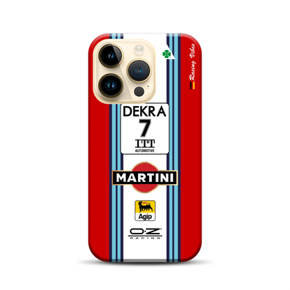 155 V6 TI #7 Nannini Alfa Corse DTM 1995 Livery - Individuelle Premium Hülle für iPhone