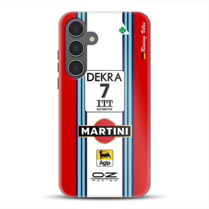 155 V6 TI #7 Nannini Alfa Corse DTM 1995 Livery – Custodia premium personalizzata per Samsung