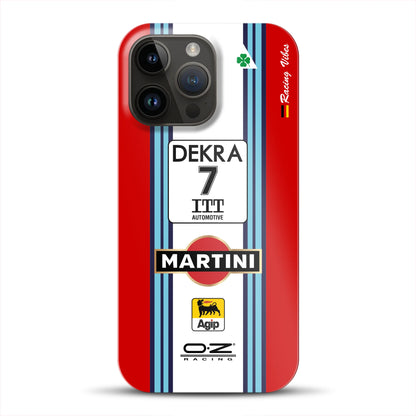 155 V6 TI #7 Nannini Alfa Corse DTM 1995 Livery -  Custodia rigida per iPhone