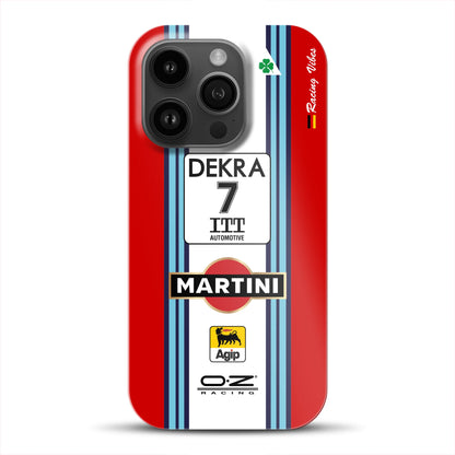 155 V6 TI #7 Nannini Alfa Corse DTM 1995 Livery -  Custodia rigida per iPhone