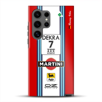 155 V6 TI #7 Nannini Alfa Corse DTM 1995 Livery – Custodia premium personalizzata per Samsung