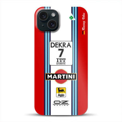 155 V6 TI #7 Nannini Alfa Corse DTM 1995 Livery -  Custodia rigida per iPhone