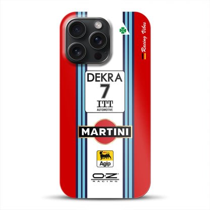 155 V6 TI #7 Nannini Alfa Corse DTM 1995 Livery -  Custodia rigida per iPhone