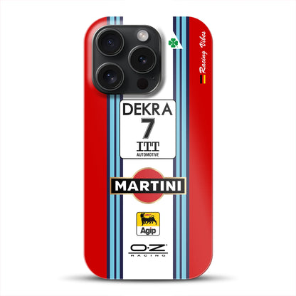 155 V6 TI #7 Nannini Alfa Corse DTM 1995 Livery -  Custodia rigida per iPhone