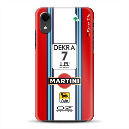 155 V6 TI #7 Nannini Alfa Corse DTM 1995 Livery -  Custodia rigida per iPhone