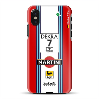 155 V6 TI #7 Nannini Alfa Corse DTM 1995 Livery -  Custodia rigida per iPhone