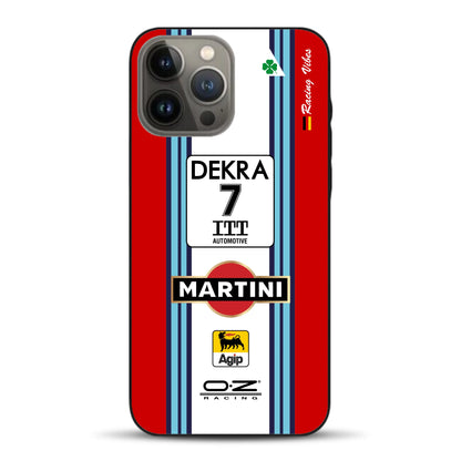155 V6 TI #7 Nannini Alfa Corse DTM 1995 Livery - Individuelle Handyhülle für iPhone