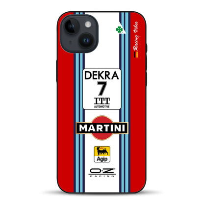 155 V6 TI #7 Nannini Alfa Corse DTM 1995 Livery - Individuelle Handyhülle für iPhone