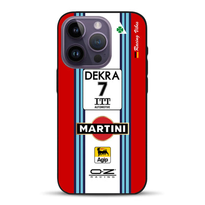 155 V6 TI #7 Nannini Alfa Corse DTM 1995 Livery - Individuelle Handyhülle für iPhone