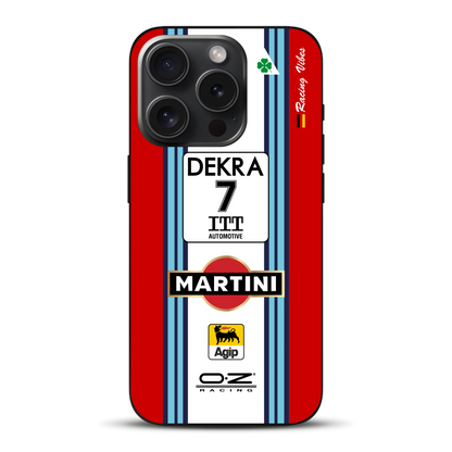 155 V6 TI #7 Nannini Alfa Corse DTM 1995 Livery - Individuelle Handyhülle für iPhone
