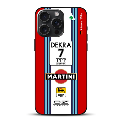 155 V6 TI #7 Nannini Alfa Corse DTM 1995 Livery - Individuelle Handyhülle für iPhone