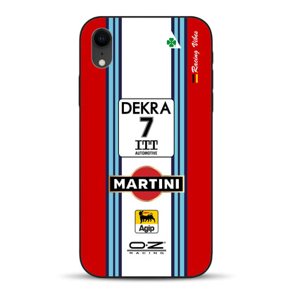 155 V6 TI #7 Nannini Alfa Corse DTM 1995 Livery - Individuelle Handyhülle für iPhone