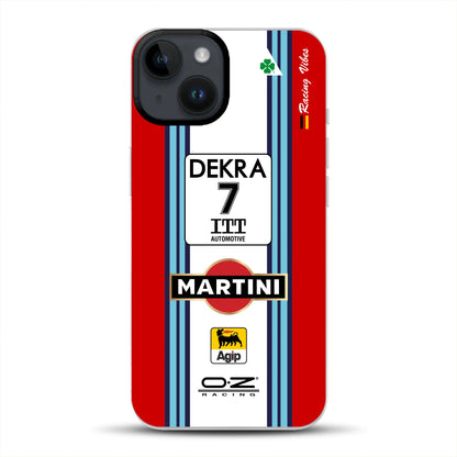 155 V6 TI #7 Nannini Alfa Corse DTM 1995 Livery - Individuelle Handyhülle für iPhone