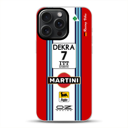 155 V6 TI #7 Nannini Alfa Corse DTM 1995 Livery - Individuelle Handyhülle für iPhone