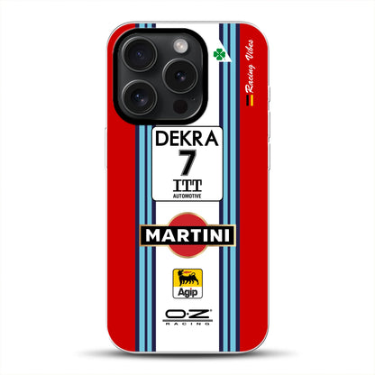 155 V6 TI #7 Nannini Alfa Corse DTM 1995 Livery - Individuelle Handyhülle für iPhone