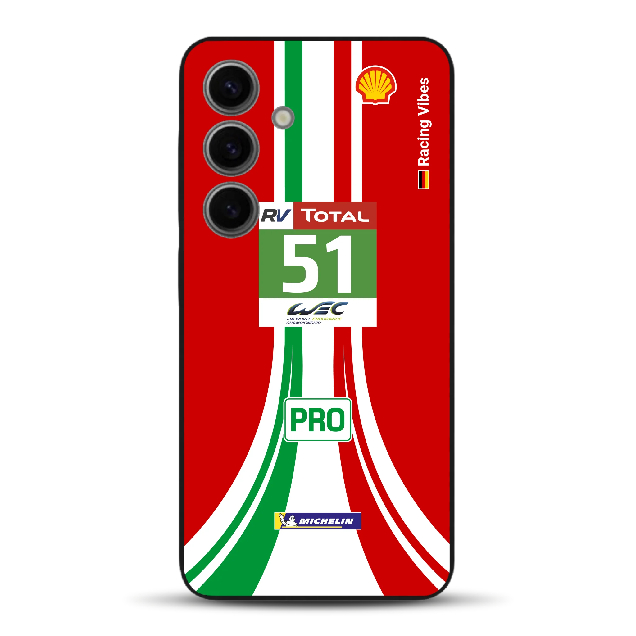 488 GTE LM Livery - Custodia per cellulare personalizzata per Samsung