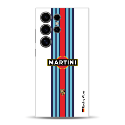 Martini Porsche Livery #1 - Individuelle Handyhülle für Samsung